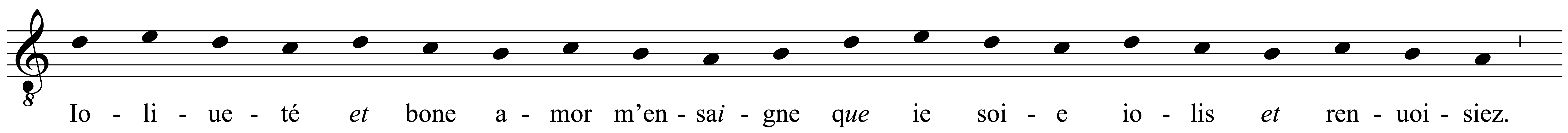 Work musical notation